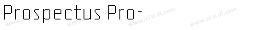 Prospectus Pro字体转换